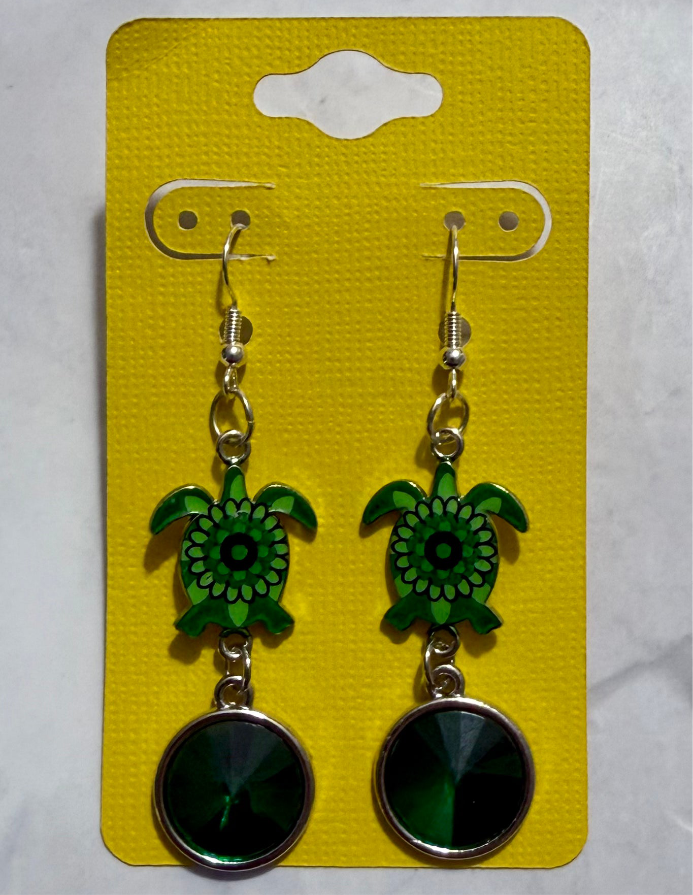 Shades of Green Turtle Dangle