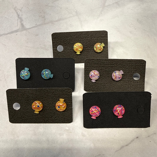 Hot Air Balloon Stud Earring