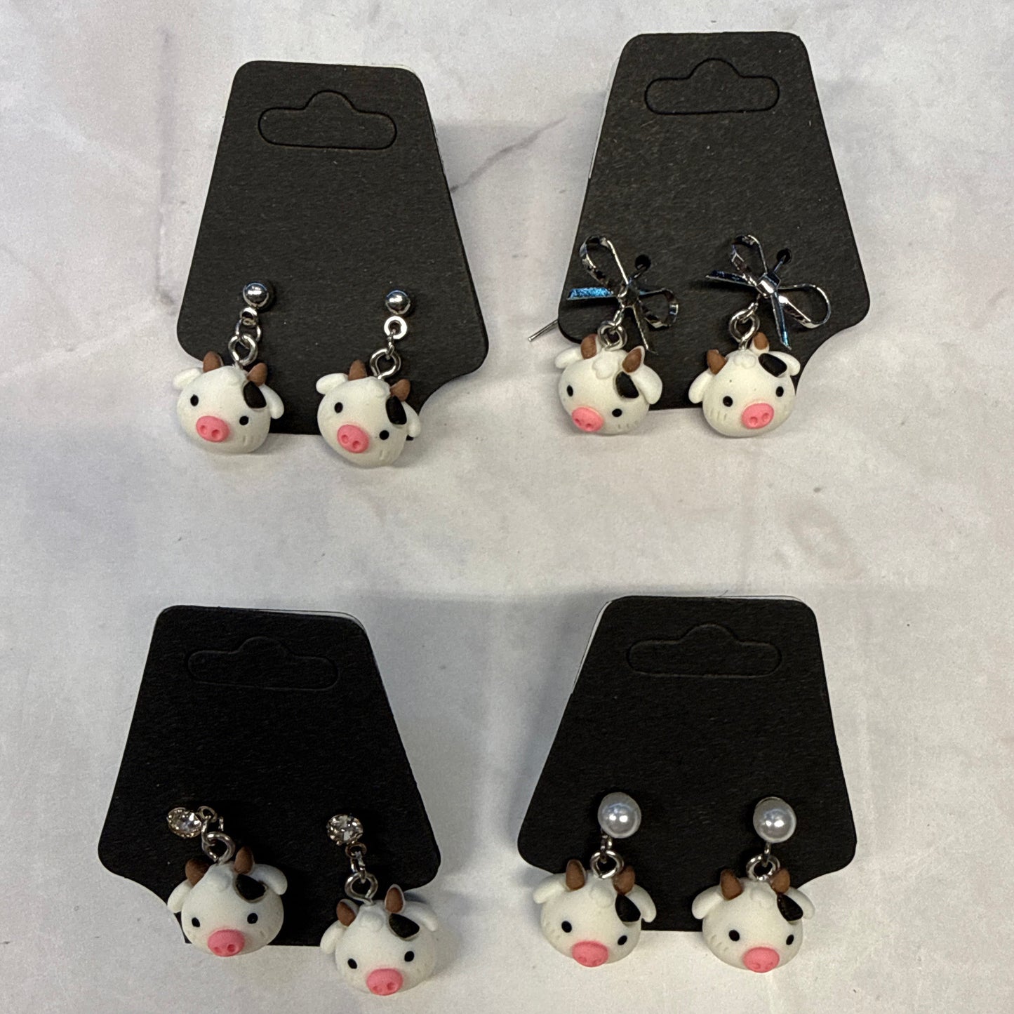 Cow Dangle Earring