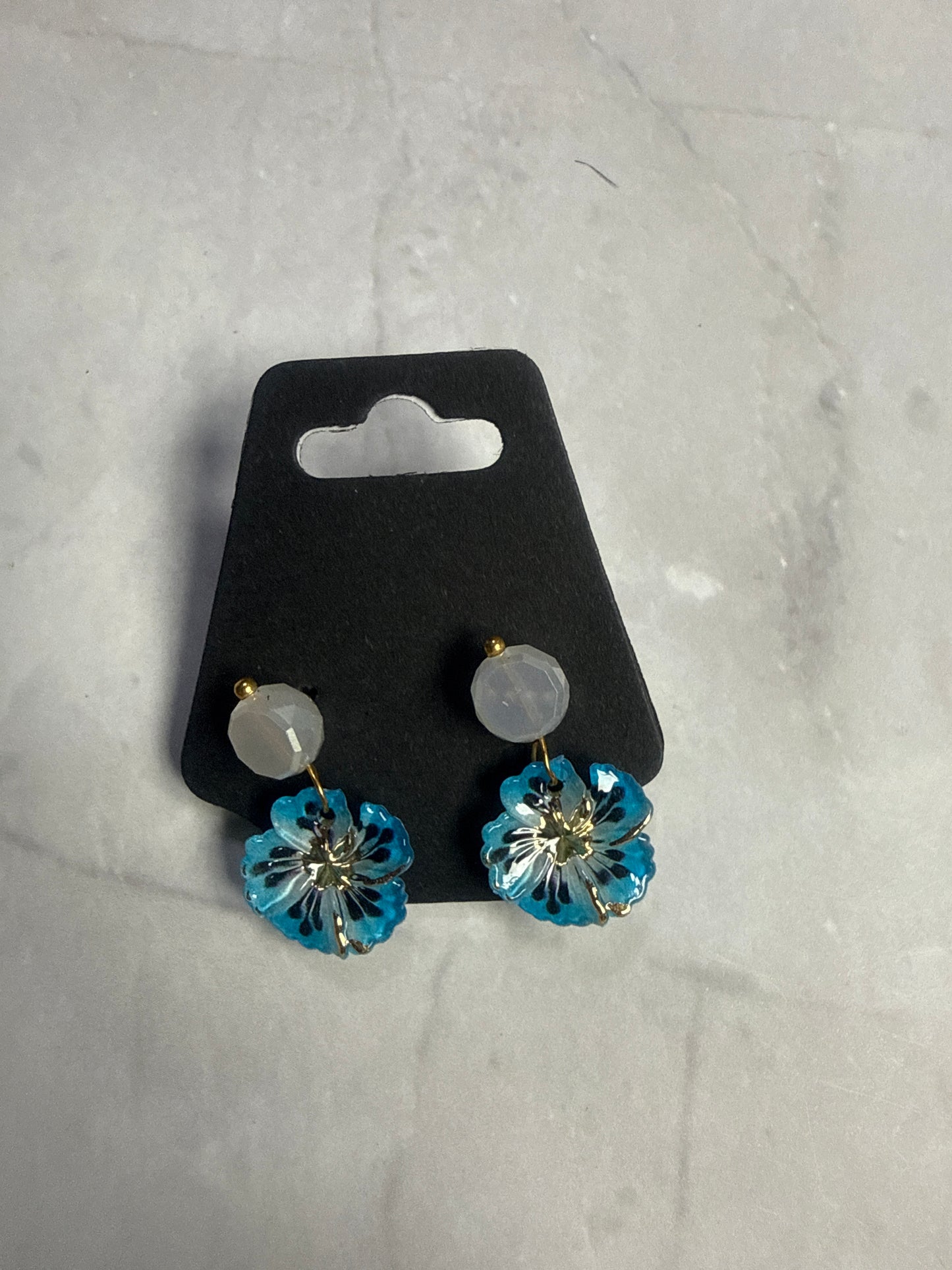 Blue Flower Dangle