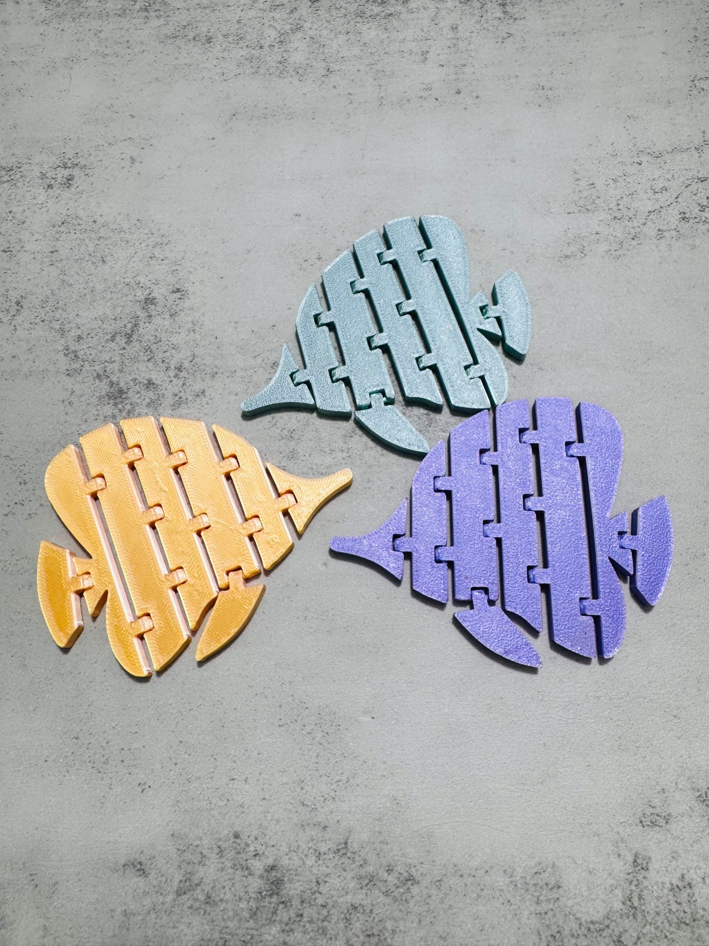 3D printed flexi summer fidgets RTS