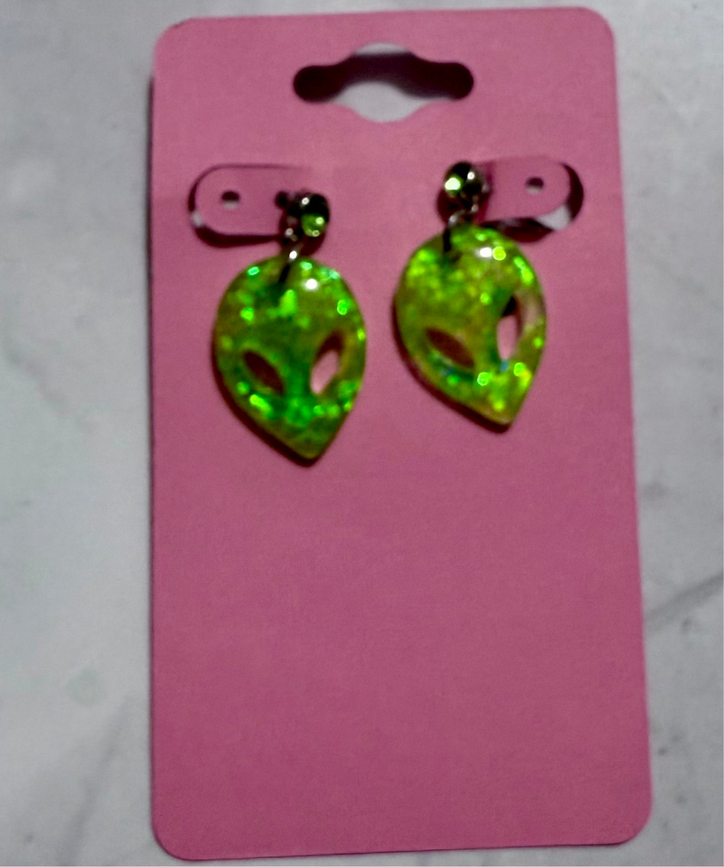Lime Green Alien Dangle