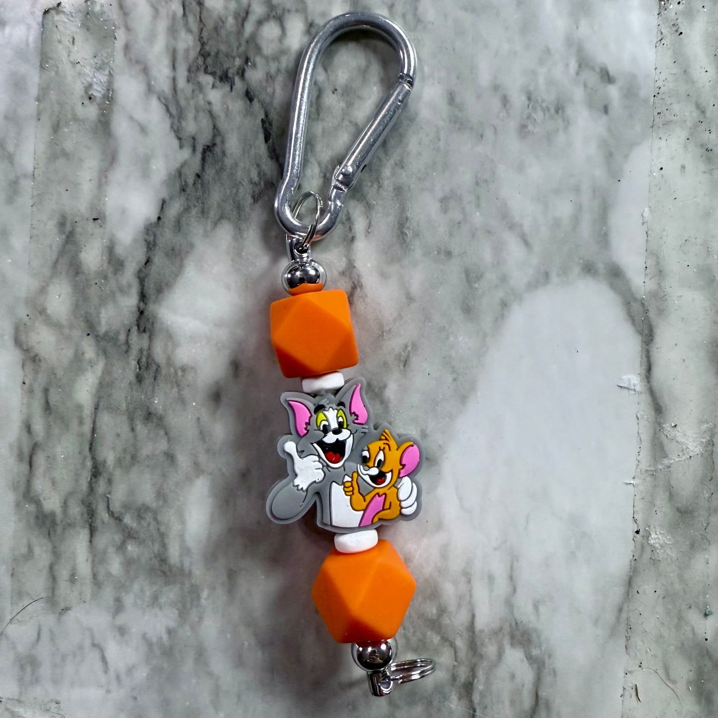 Tom and Jerry Carabiner Keychains
