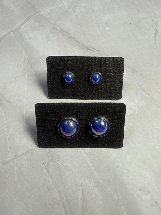 Blue AB Stud Earrings