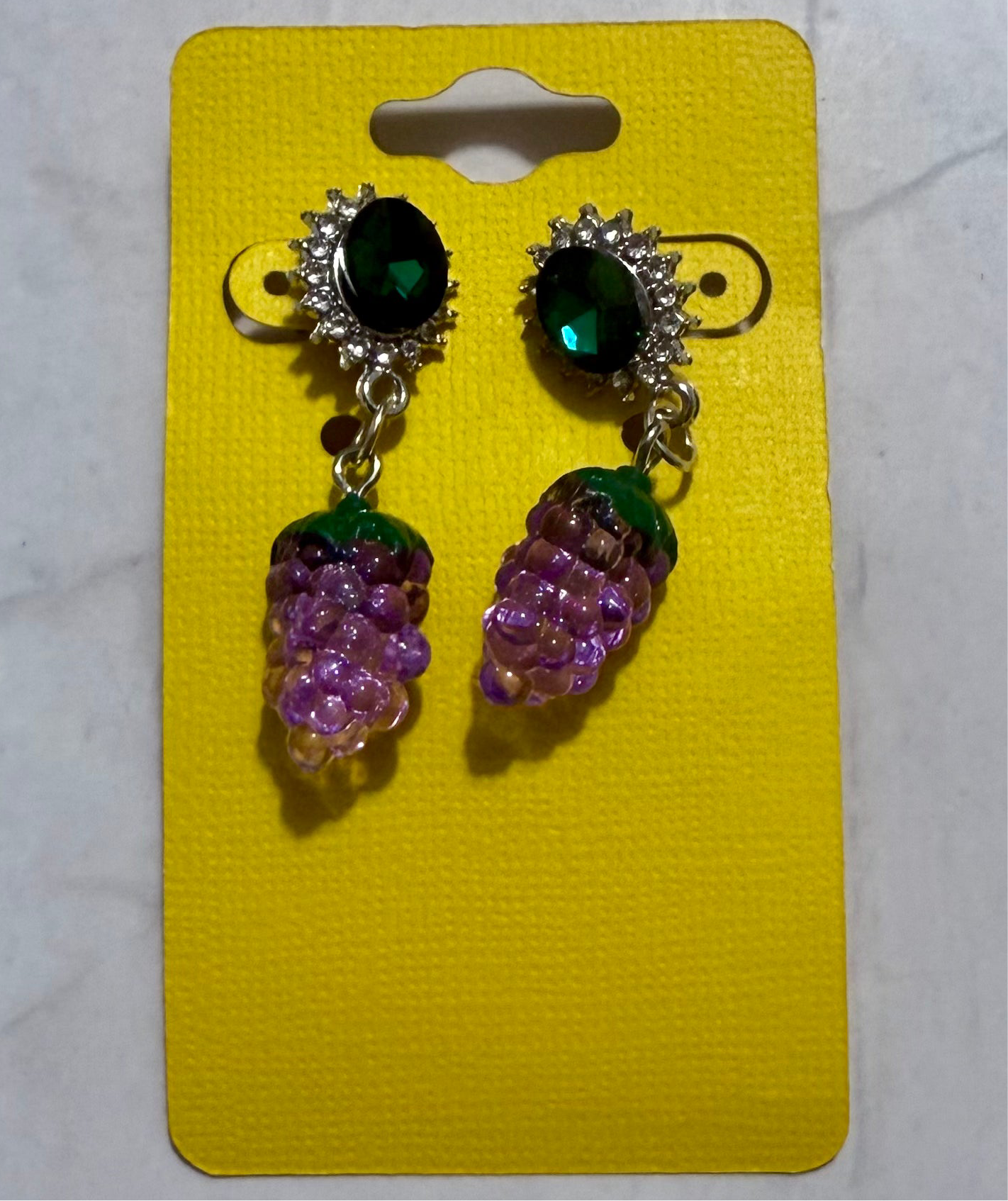 Acrylic Grape Dangle