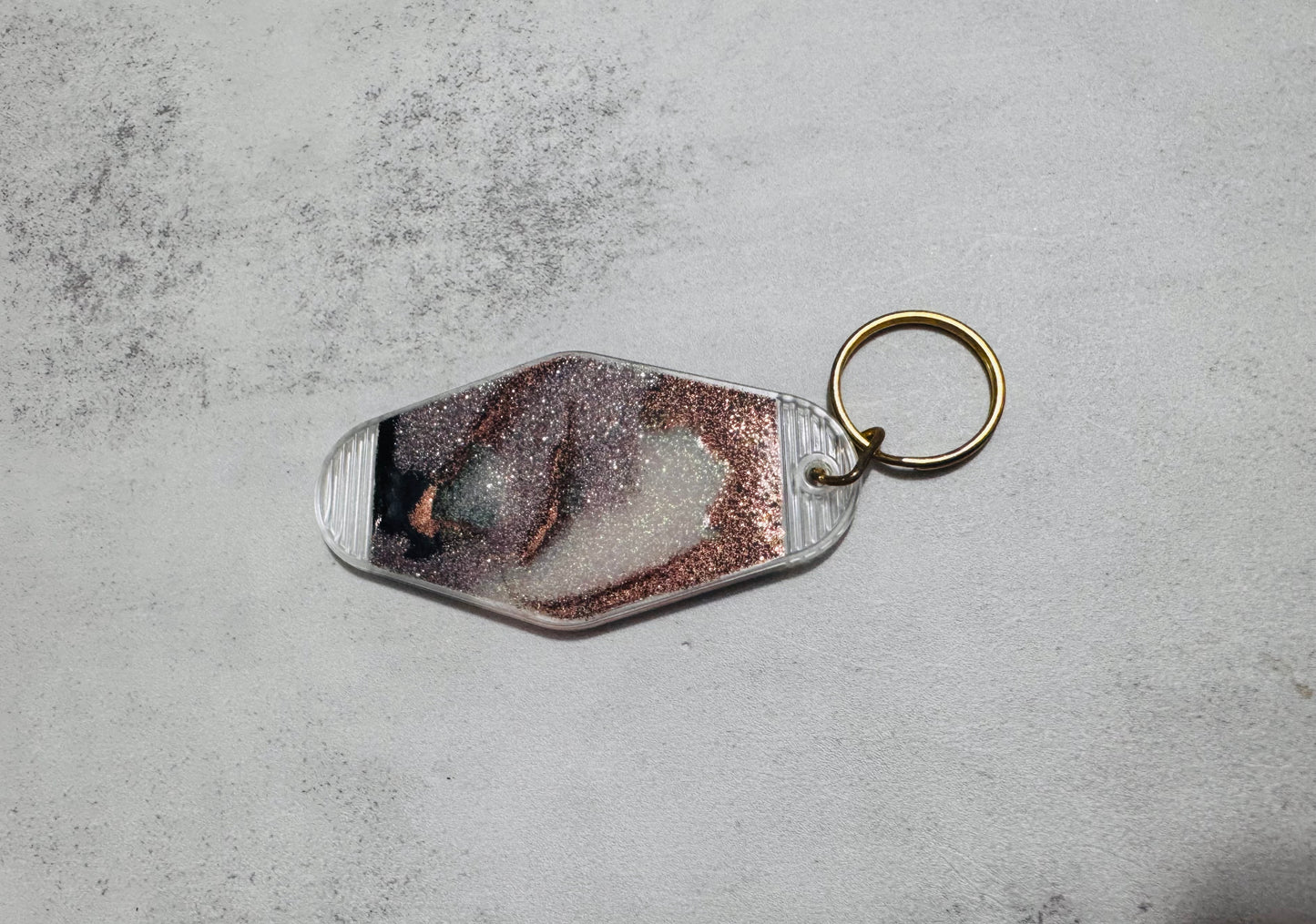 Cowhide Motel Keychain