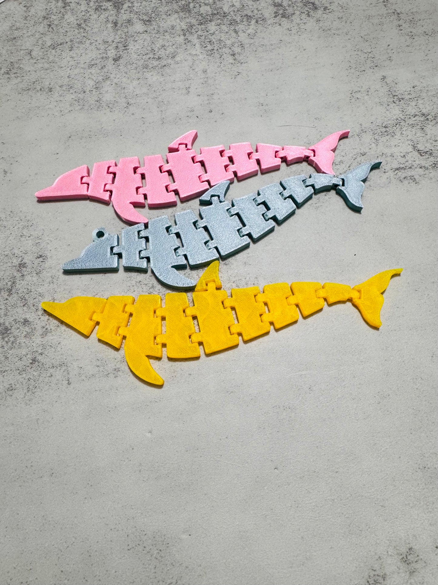 3D printed flexi summer fidgets RTS