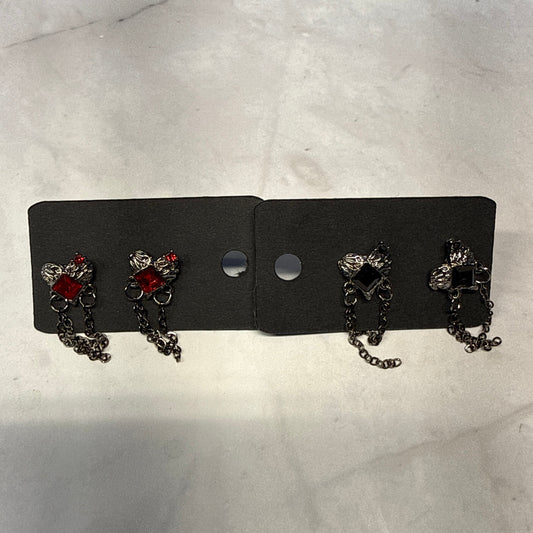 Heart Stud Dangle Earring