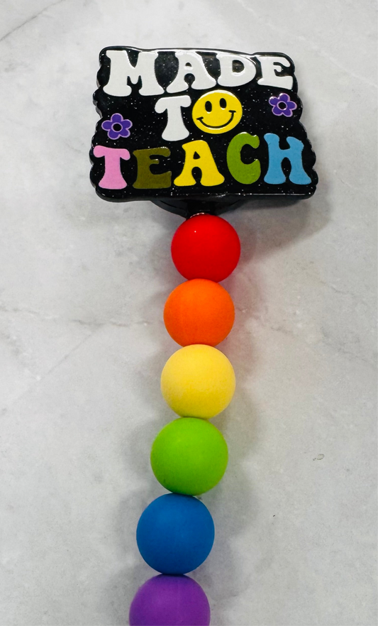 Made to Teach Badge Reel Clip