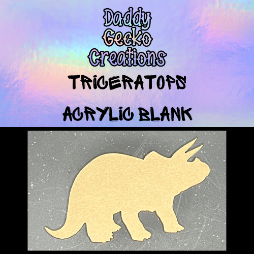 Triceratops Acrylic Blank
