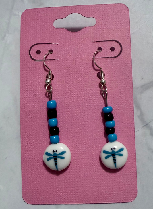 Blue Dragonfly Dangle