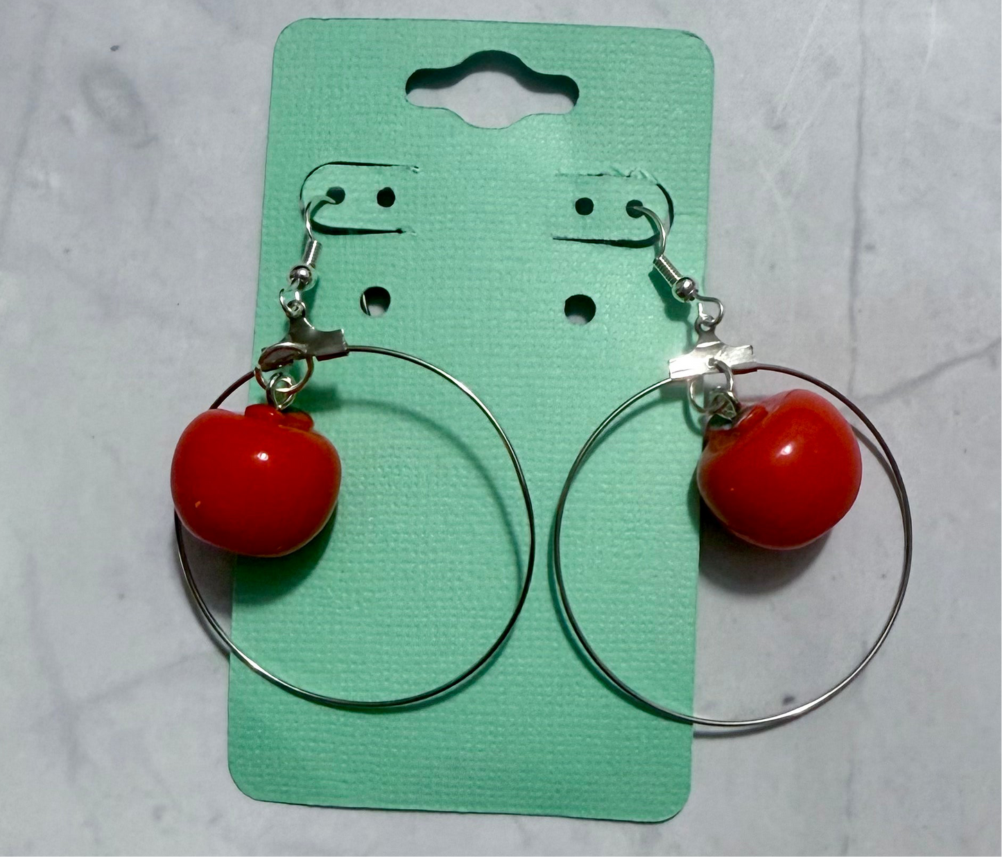 Full Red Apple Dangle