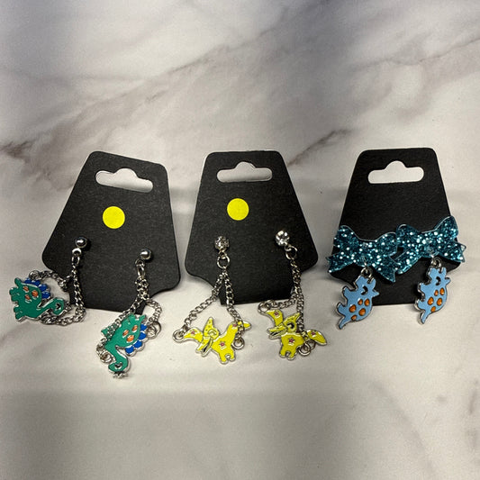 Dino Stud Dangle Earring