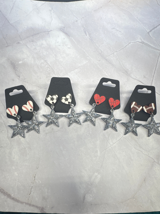 Sport Stud Dangle Earring