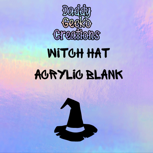 Witch Hat Acrylic Blank