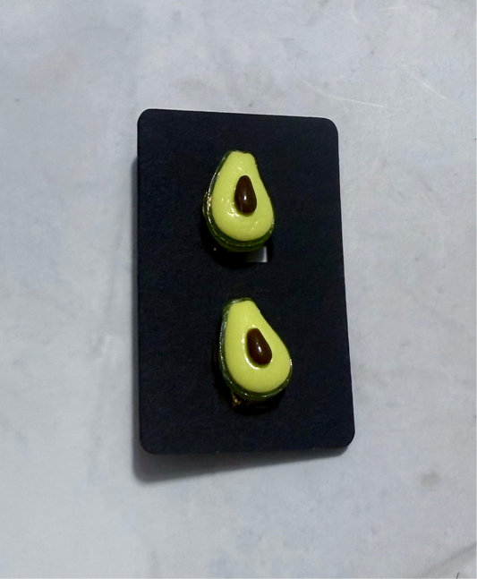 Avocado CLIP ON Stud Earring
