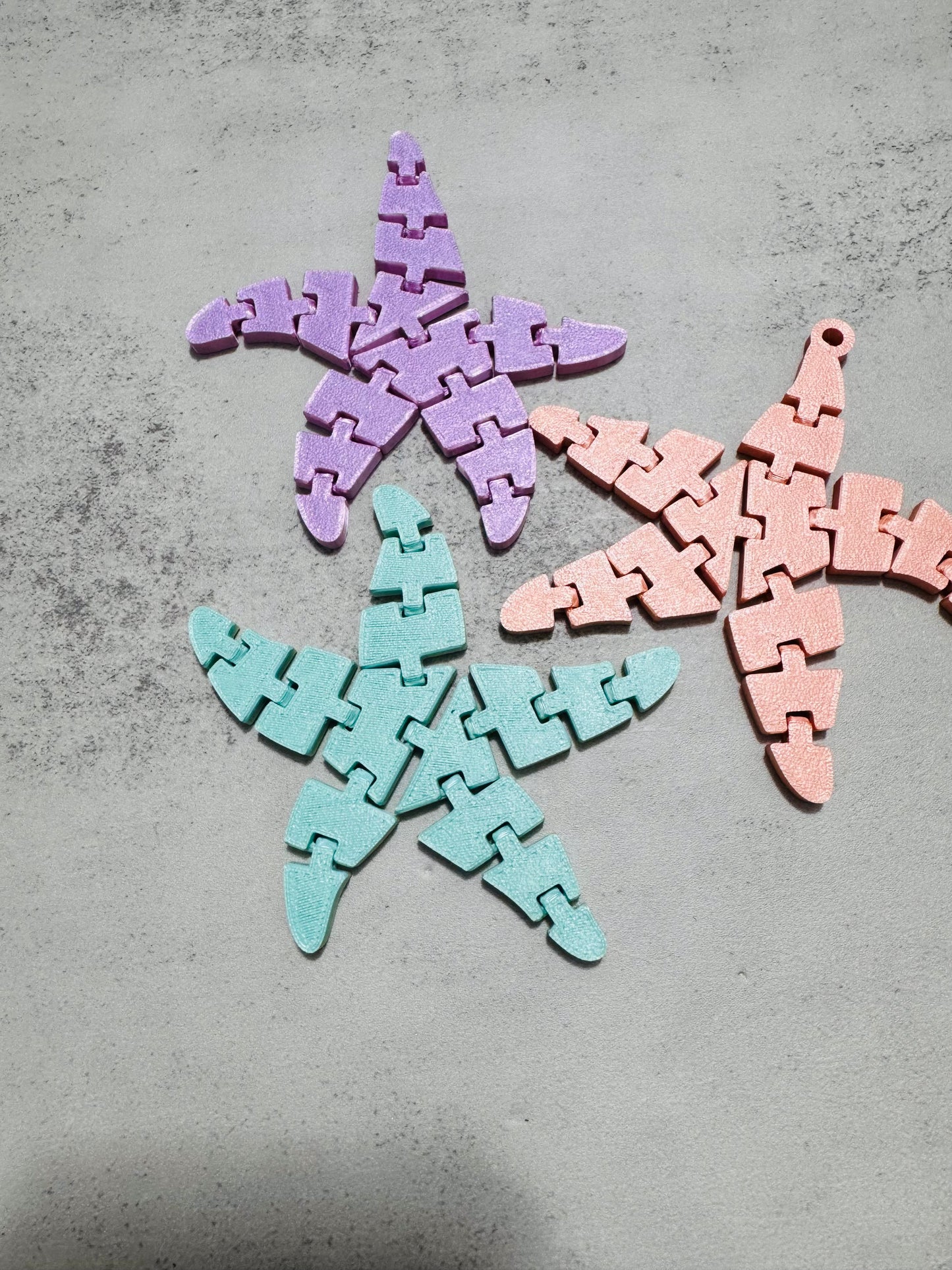 3D printed flexi summer fidgets RTS