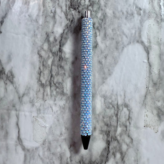 Light Blue Luminous Rhinestone Pen