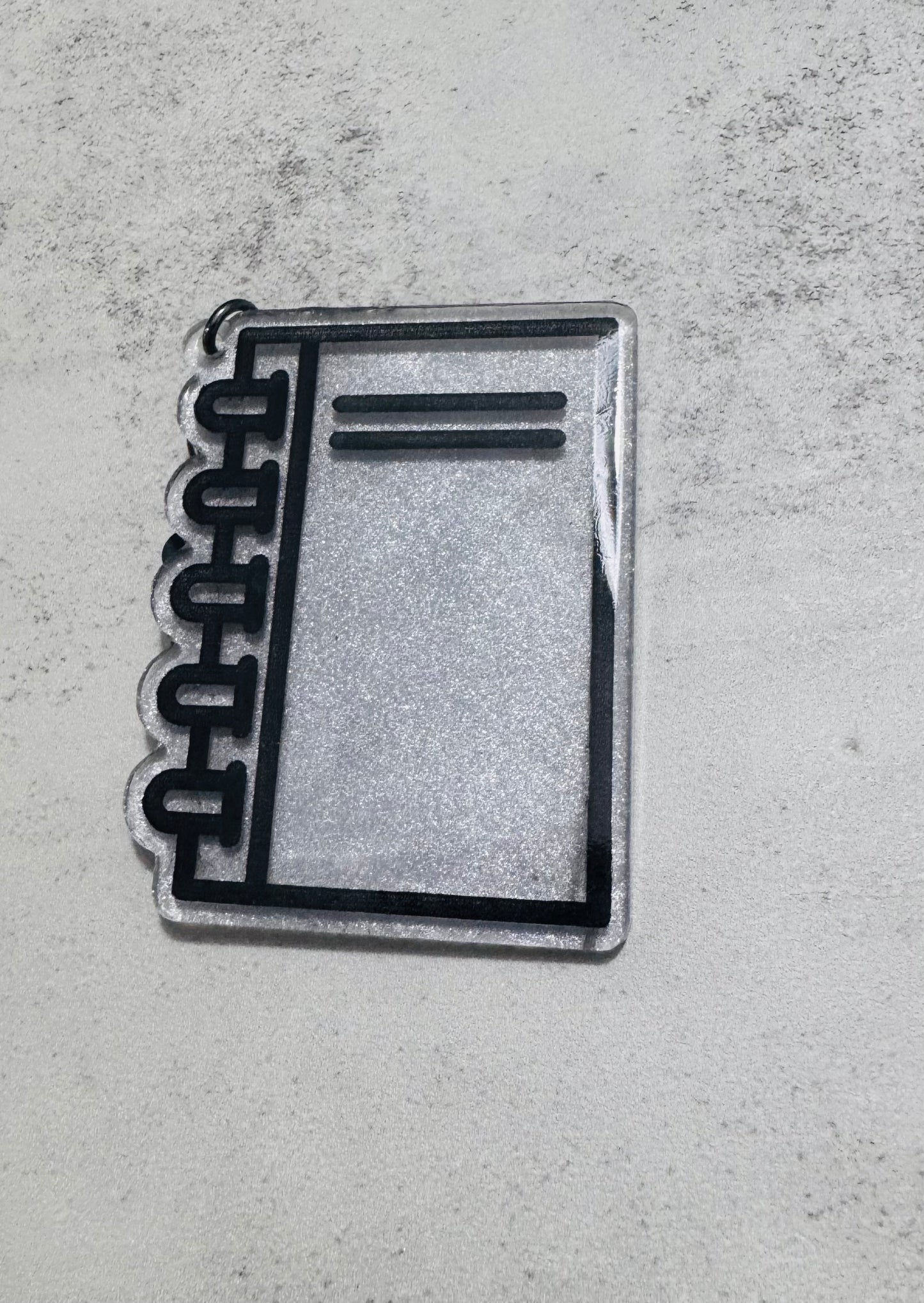 Composition notebook Resin Keychain