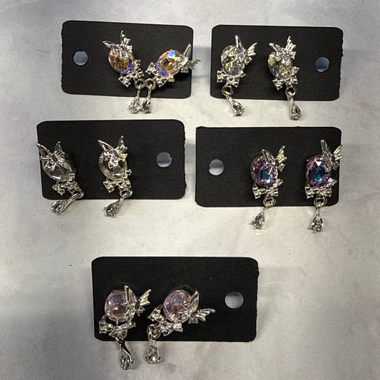 Floating Butterfly Stud Dangle Earring