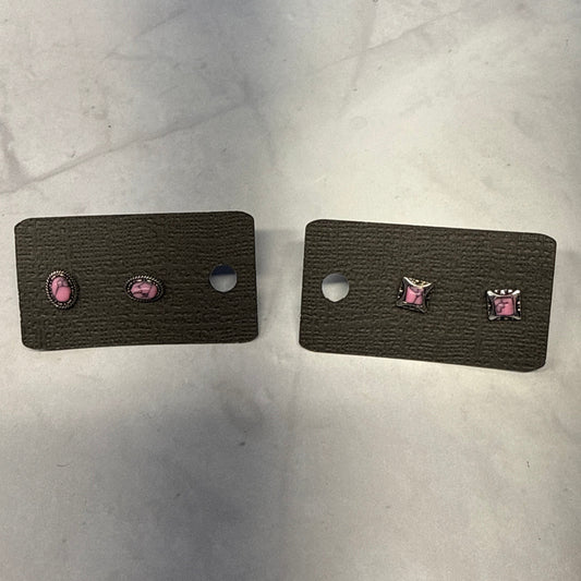 Pink Western Stud Earring