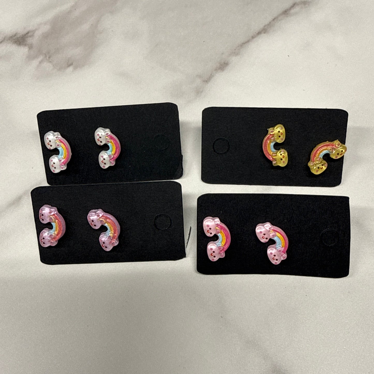 Bunny Rainbow Stud Earrings