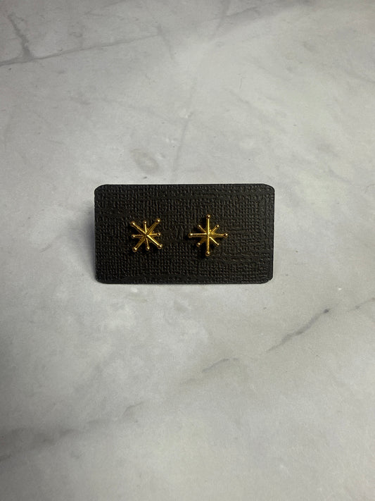 Gold Star Stud Earrings