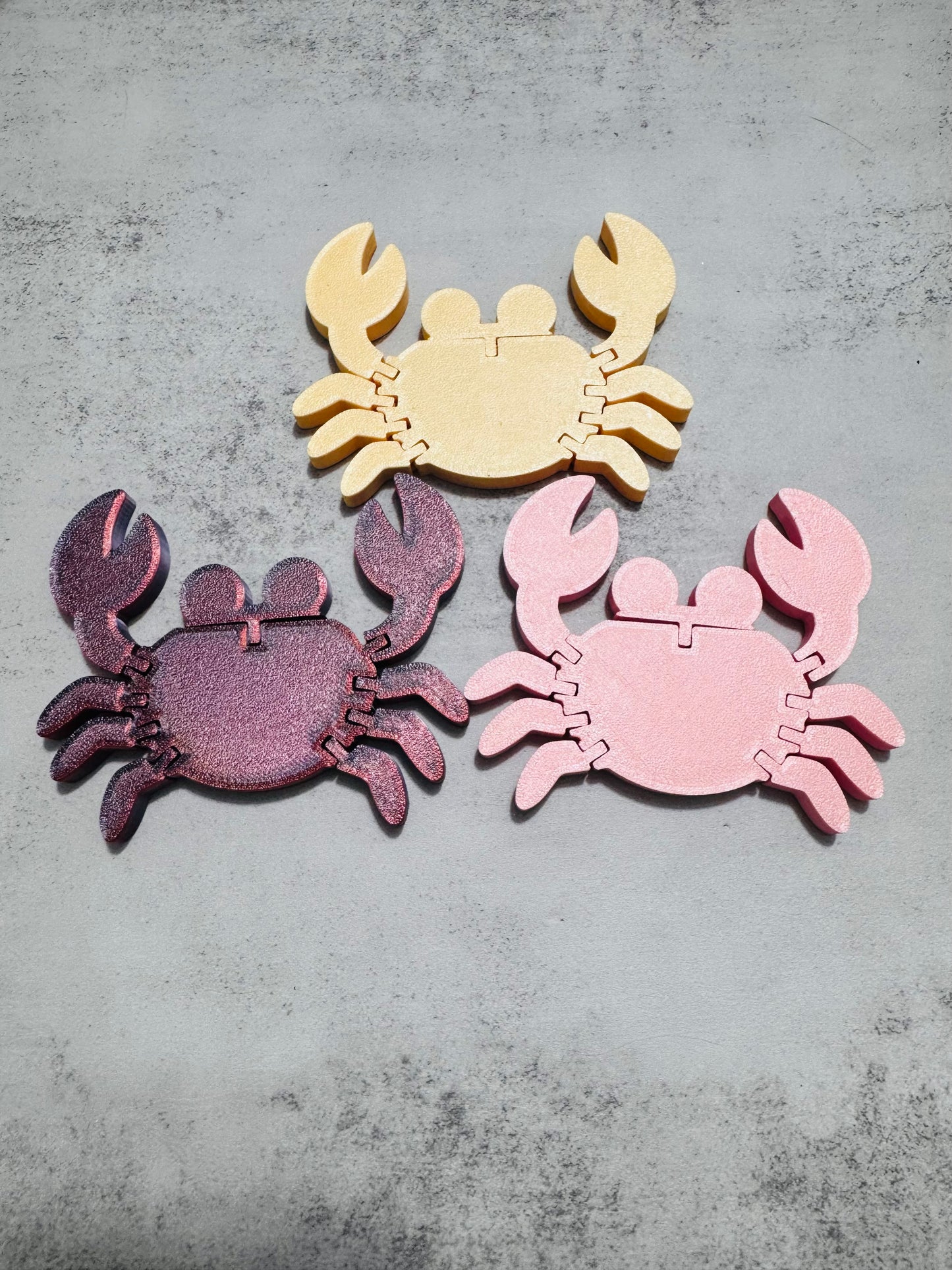 3D printed flexi summer fidgets RTS