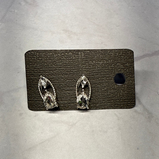 Double CZ Drop Stud Earring (Copy)