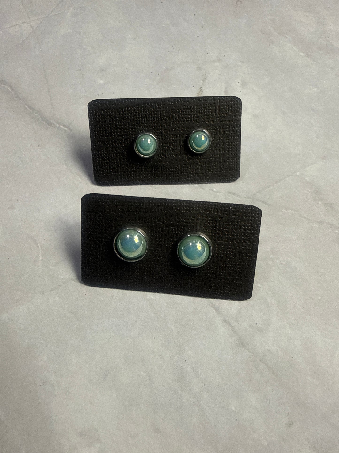 Mint AB Stud Earrings