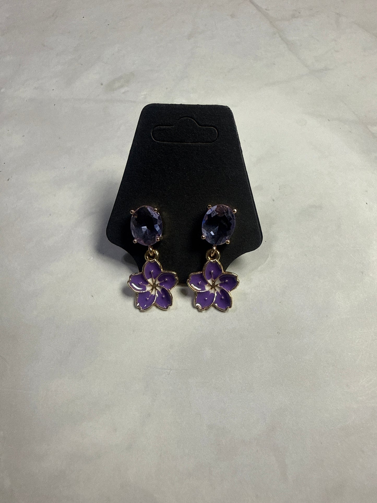 Purple Flower Dangle
