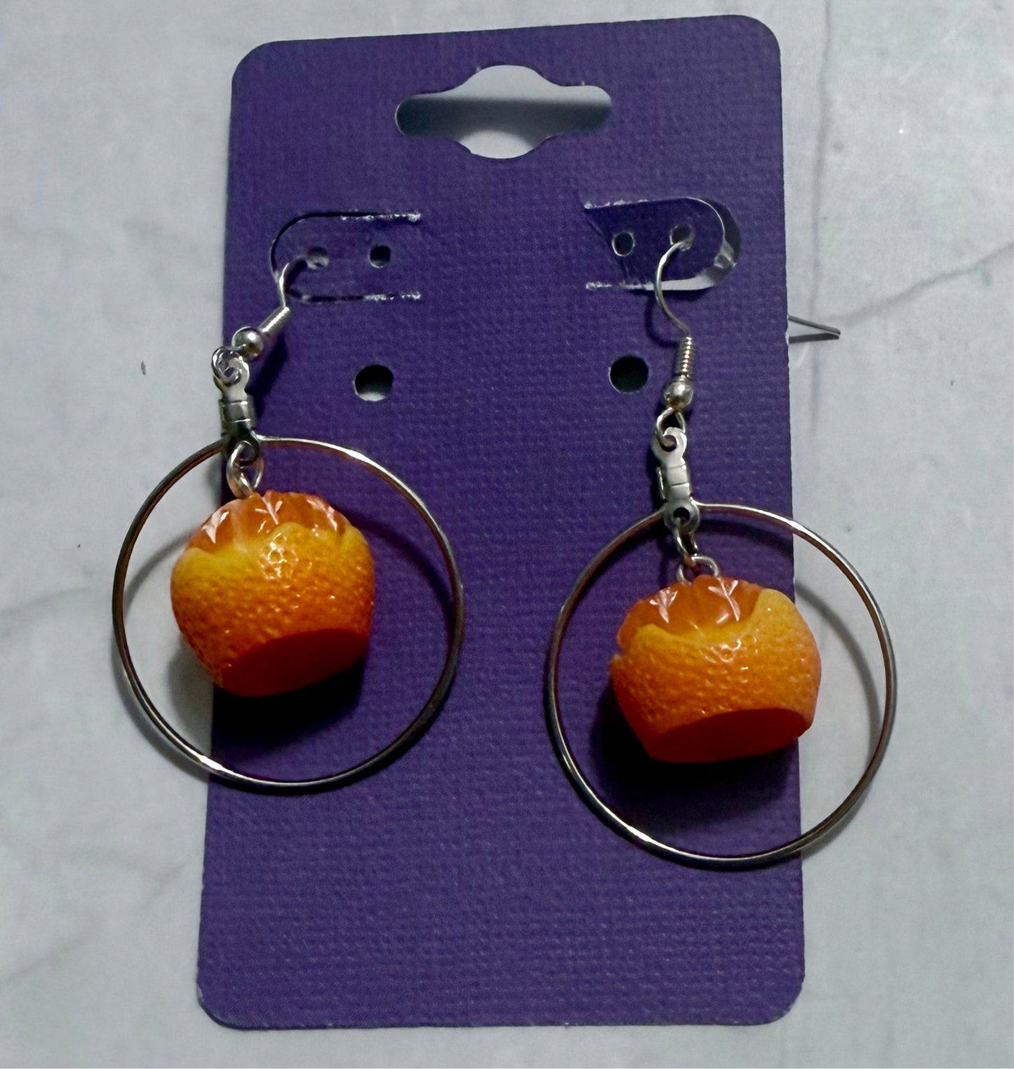Half Peeled Orange Dangle