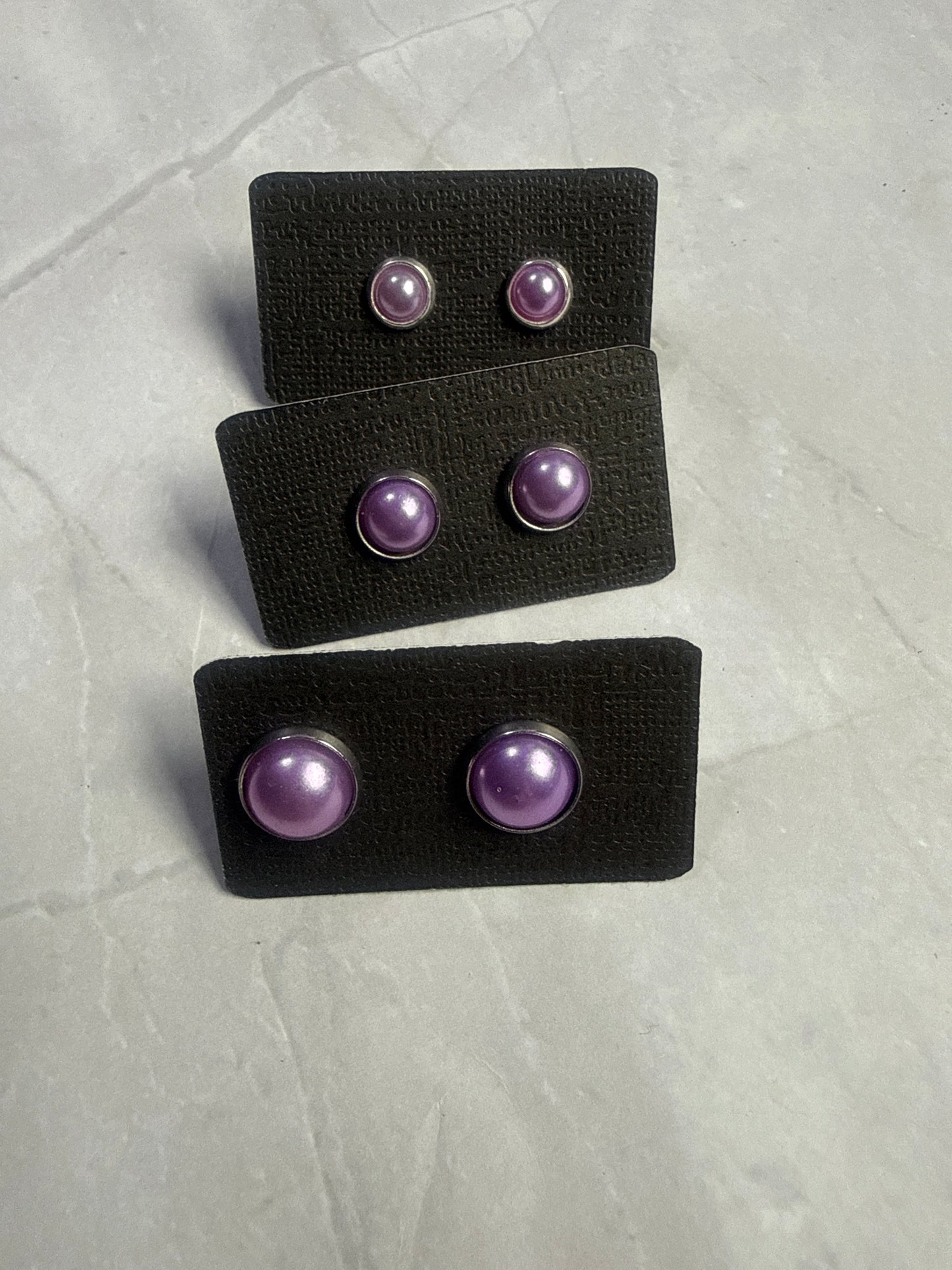 Purple Stud Earrings