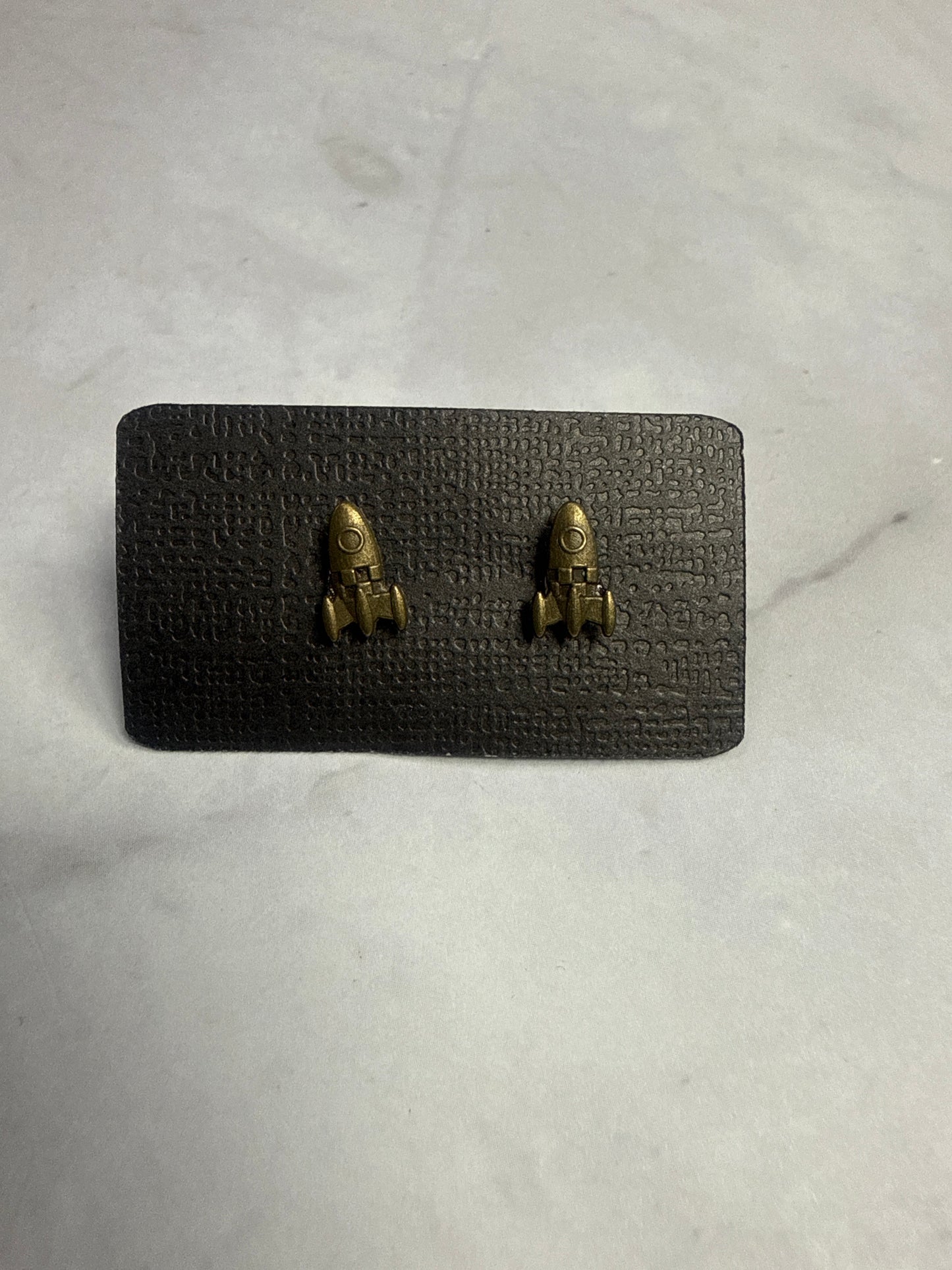 Bronze Rocket Stud Earrings