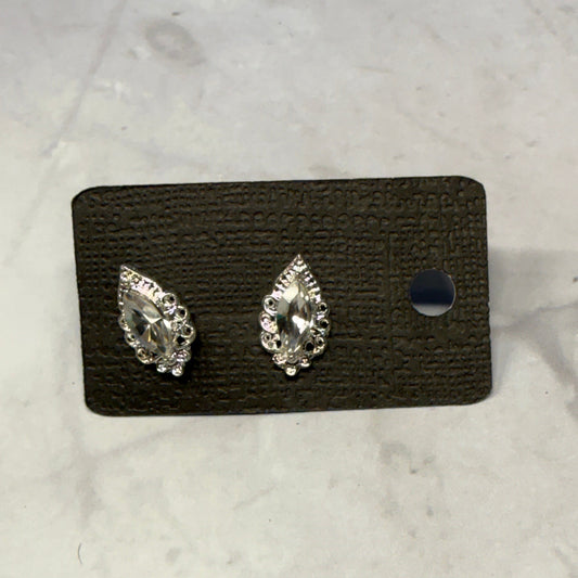 Oval CZ Stud Earring