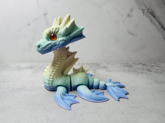 3D Printed Articulated Multicolor Sea Dragon (RTS)
