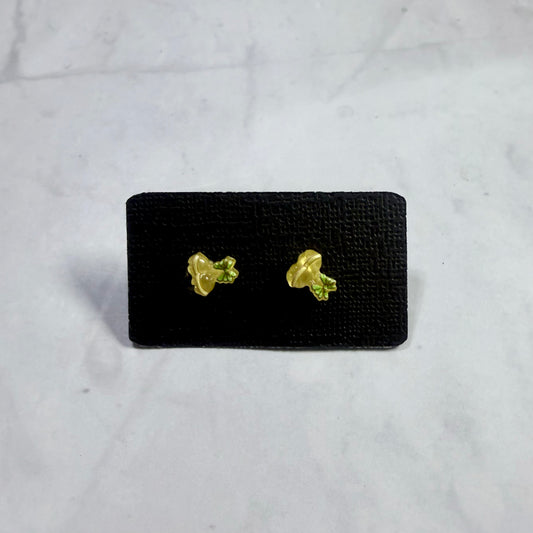 Bow Bells Resin Stud Earring