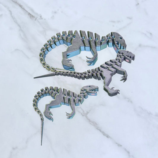 3D Printed Articulated Hanging Flat Raptor (RTS)