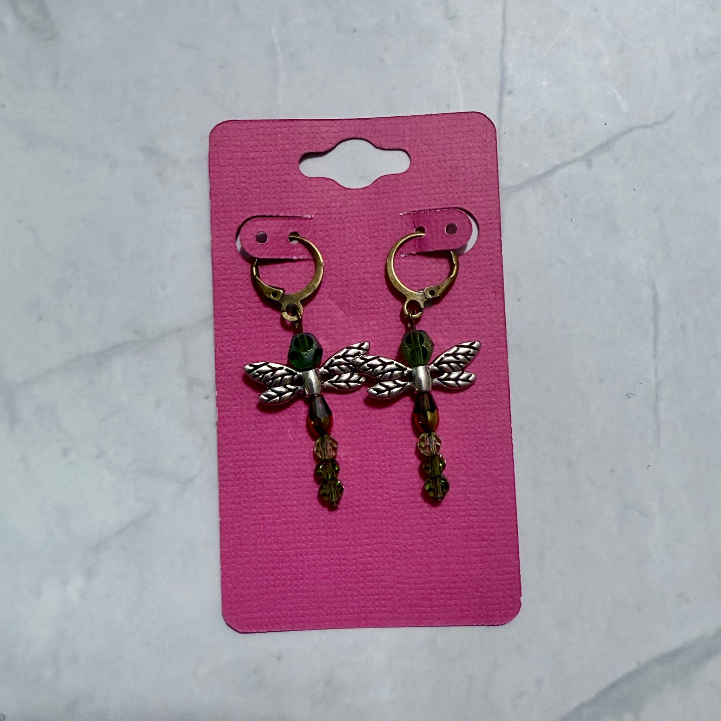 Green Dragonfly Dangle