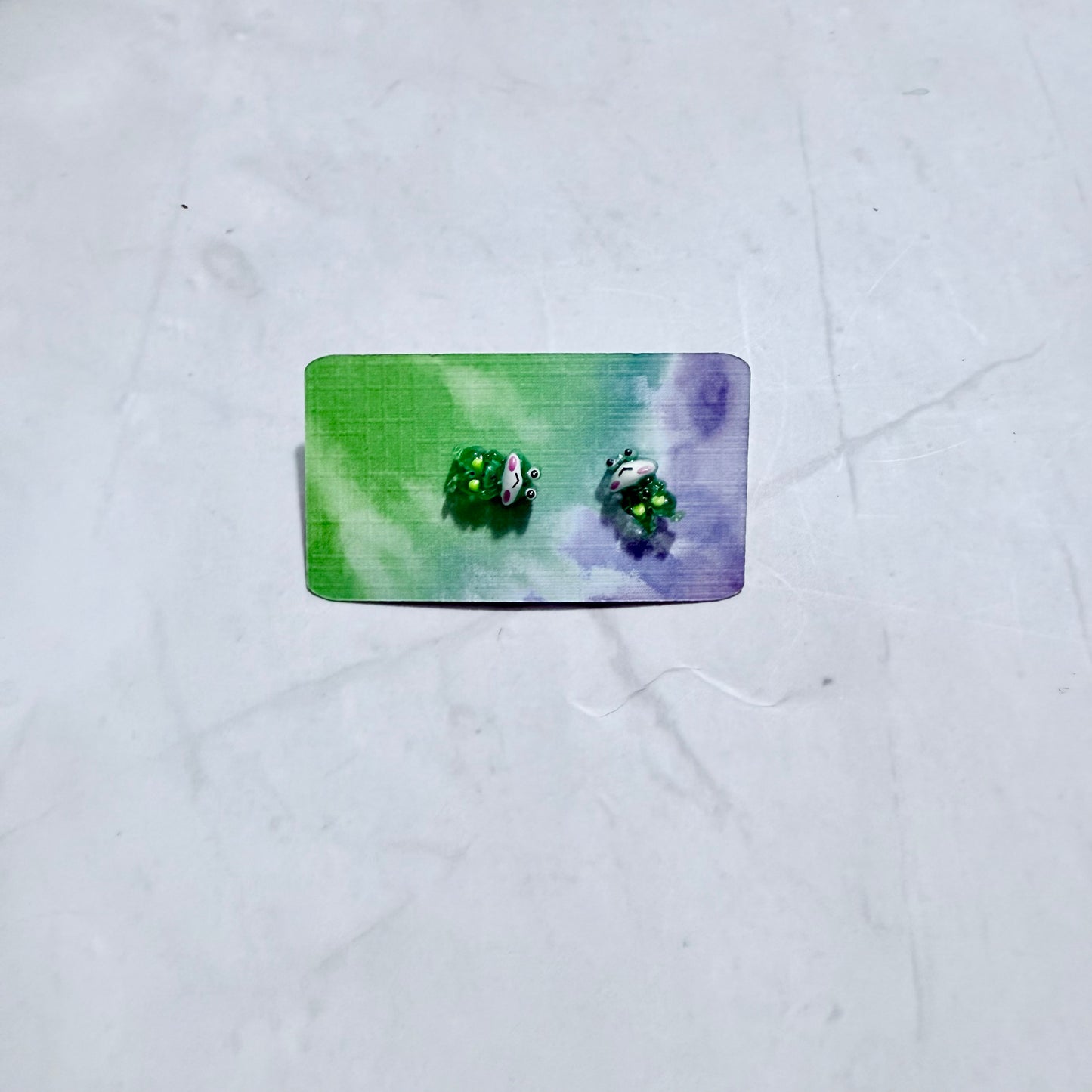 Standing Frog Stud Earring