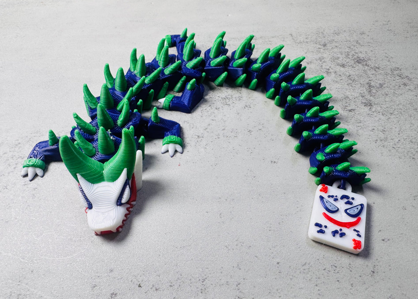3D Printed Articulated Jokester Dragon (RTS)