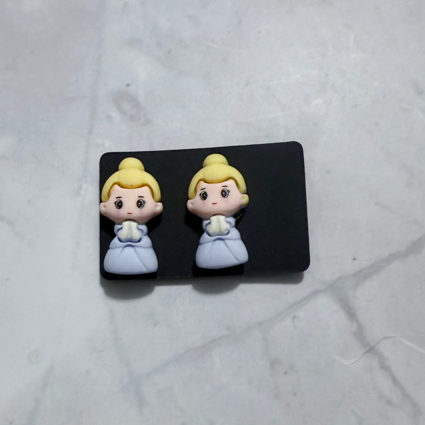 Cinderella CLIP ON Stud Earring