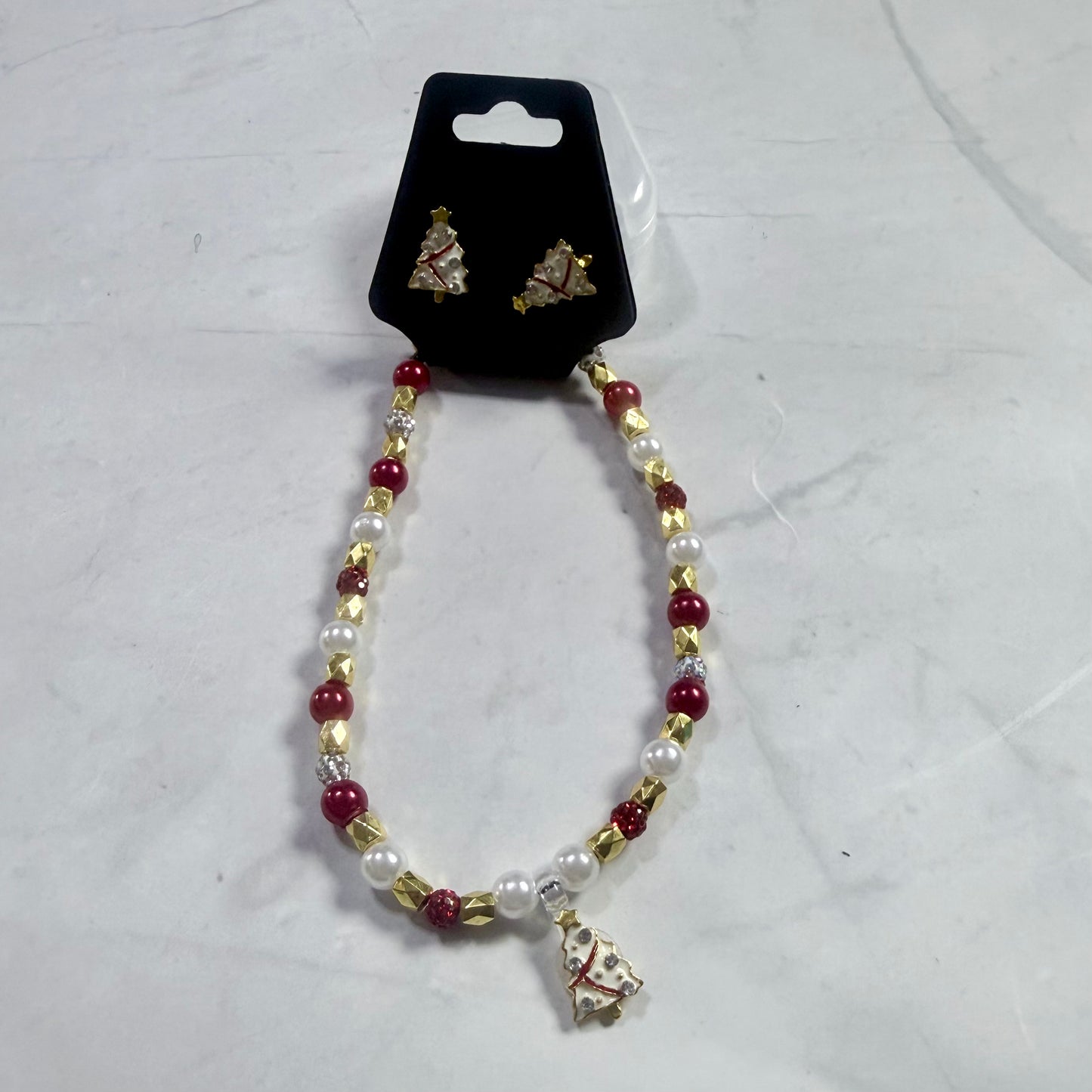 Debbie Christmas Tree Bracelet and Earring Set
