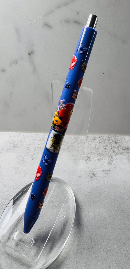 Flowers & Butterflies Ballpoint Pen