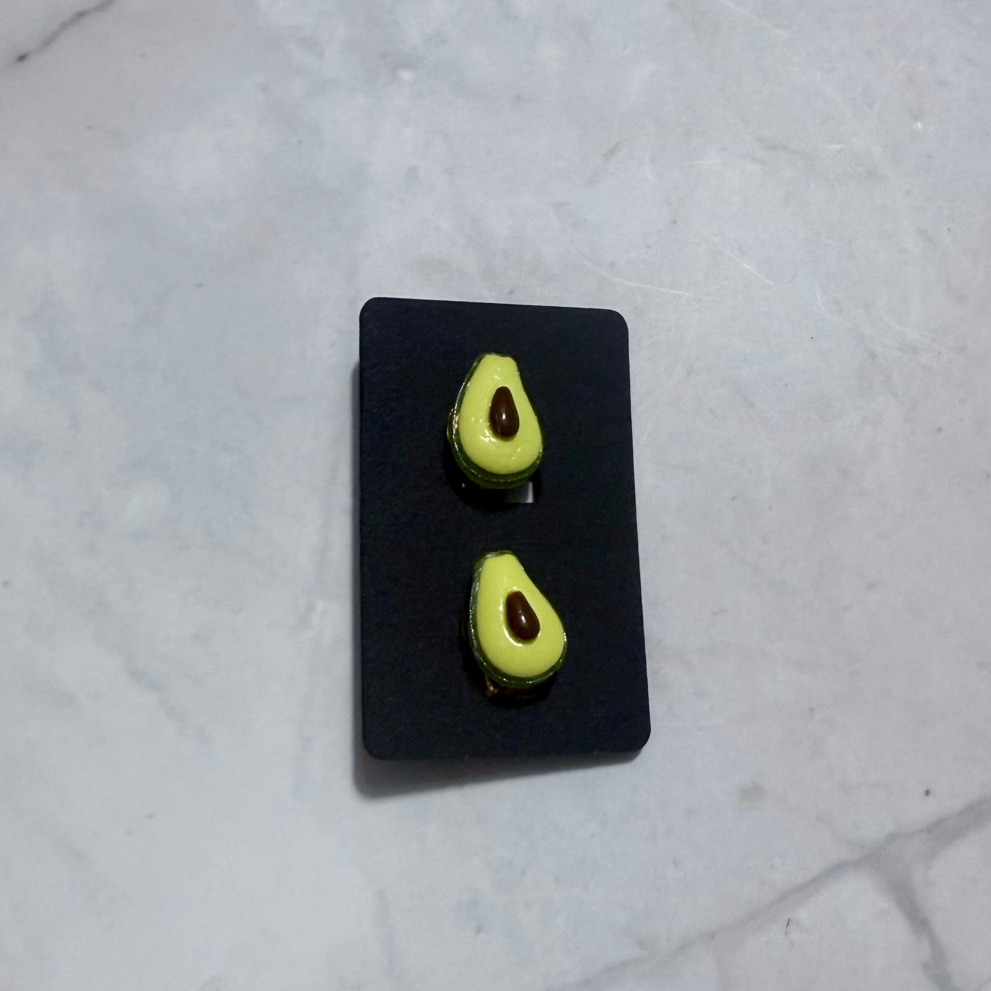 Avocado CLIP ON Stud Earring
