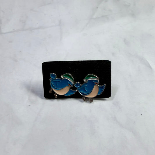 Metal Bird Stud Earring