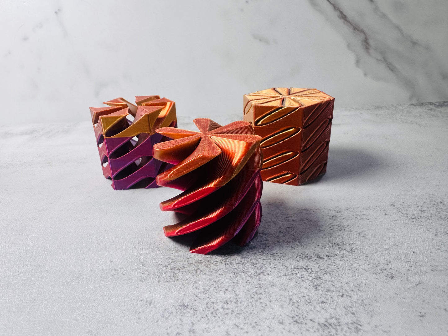 3D Printed 2 Piece Hexagon Fidget Tower (RTS)