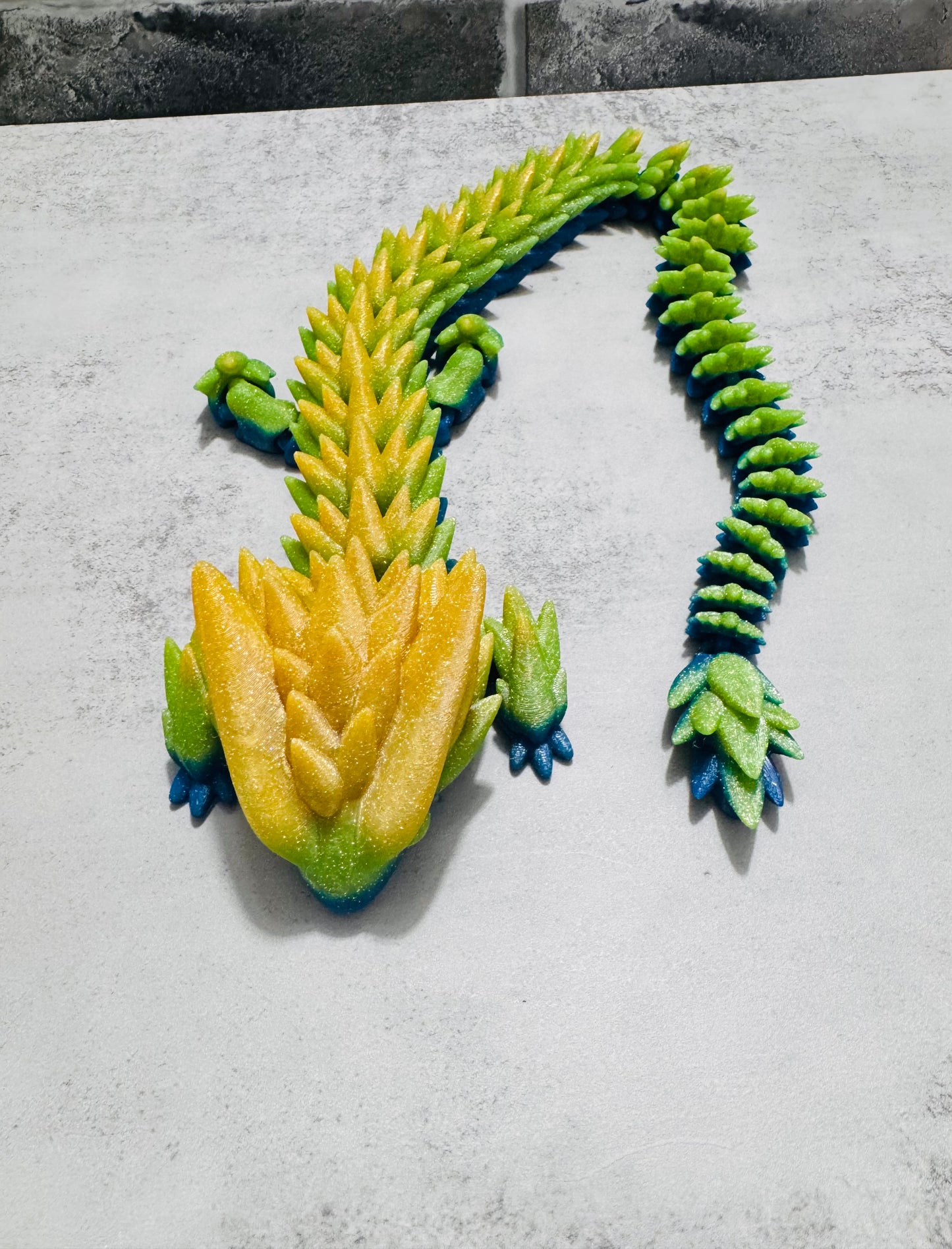 3D printed Tadling glitter green blue yellow RTS