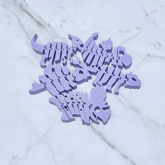 3D Printed Articulated Flat Fidget Dino (RTS)