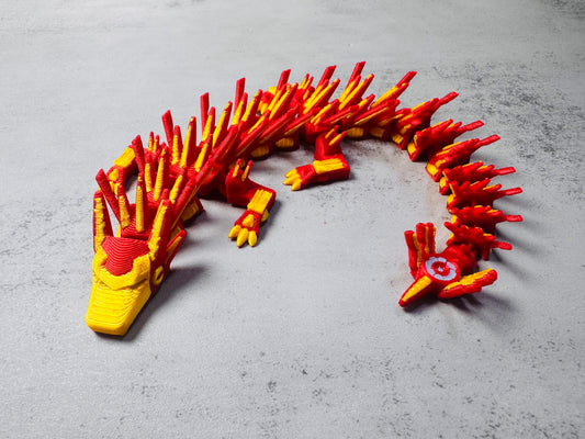 3D Printed Articulated Iron Guy Dragon (RTS)